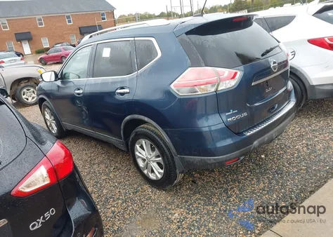 2016 Nissan Rogue Sv из США, поврежденный, VIN KNMAT2MT8GP631897